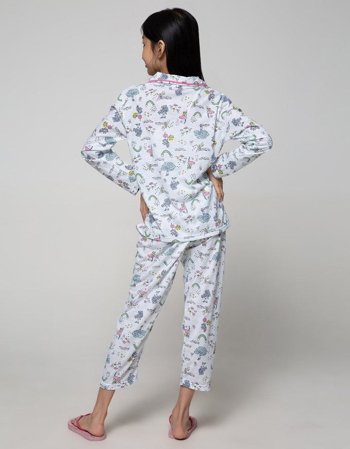 Kidz Too Top  Bottom Set Piyama Kancing Fairy