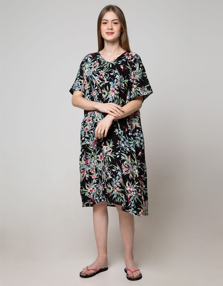 St. Yves Short Sleeve Midi Dress Bird Park