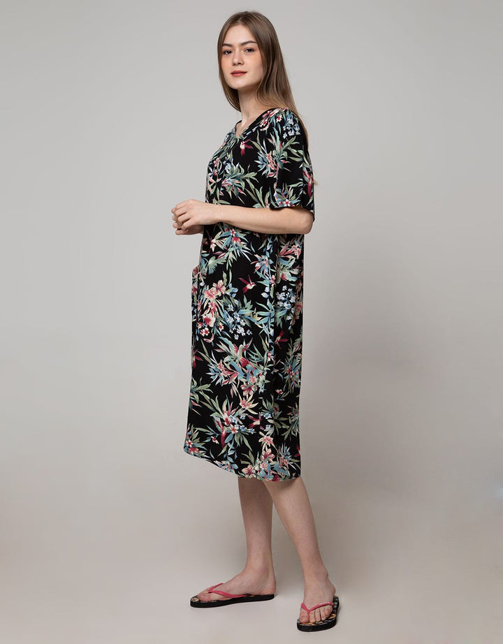 St. Yves Short Sleeve Midi Dress Bird Park