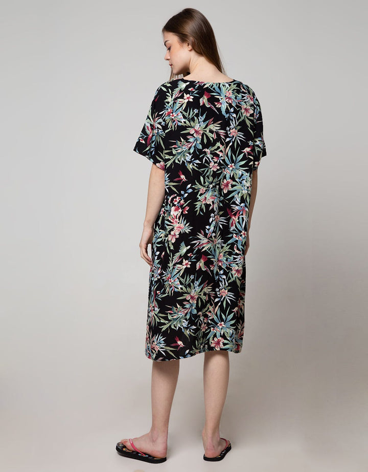 St. Yves Short Sleeve Midi Dress Bird Park