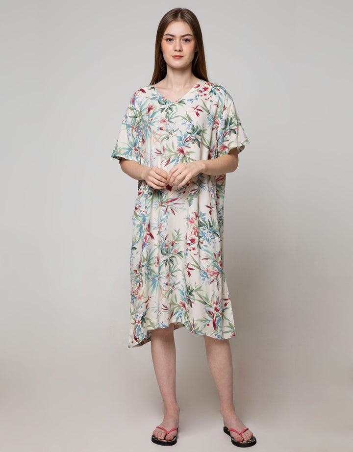 St. Yves Short Sleeve Midi Dress Bird Park