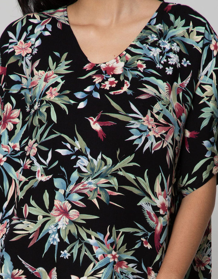 St. Yves Short Sleeve Pajama Capri Bird Park