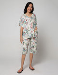 St. Yves Short Sleeve Pajama Capri Bird Park