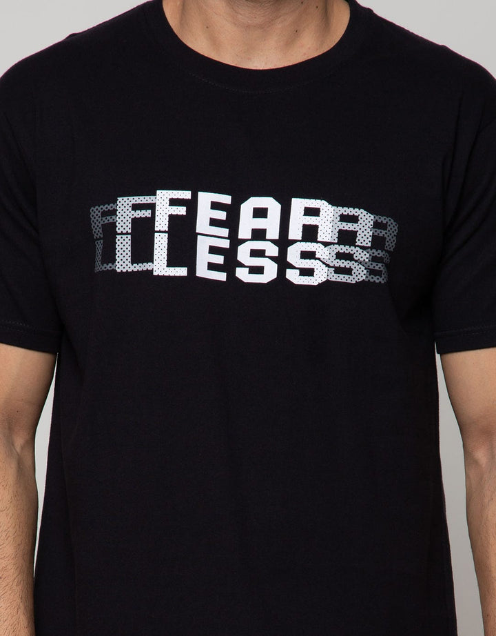 T Zone Short Sleeve T-Shirt Big Size Wording Fearle