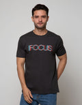 T Zone Short Sleeve T-Shirt Big Size Wording Focus