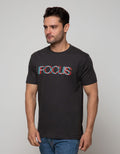 T Zone Short Sleeve T-Shirt Big Size Wording Focus