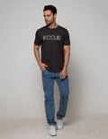 T Zone Short Sleeve T-Shirt Big Size Wording Focus