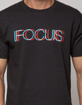 T Zone Short Sleeve T-Shirt Big Size Wording Focus