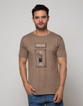 T Zone Short Sleeve T-Shirt Big Size Wording On Off
