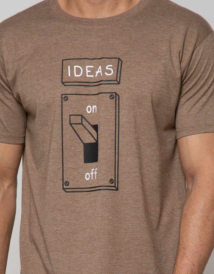 T Zone Short Sleeve T-Shirt Big Size Wording On Off