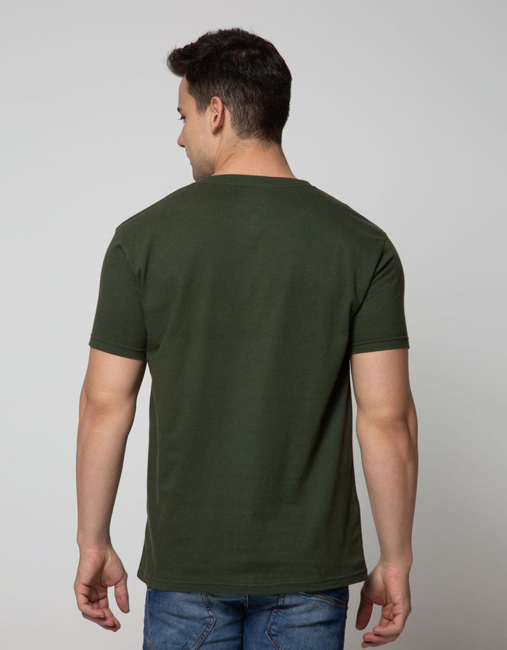 T Zone Short Sleeve T-Shirt Big Size Print Inspire