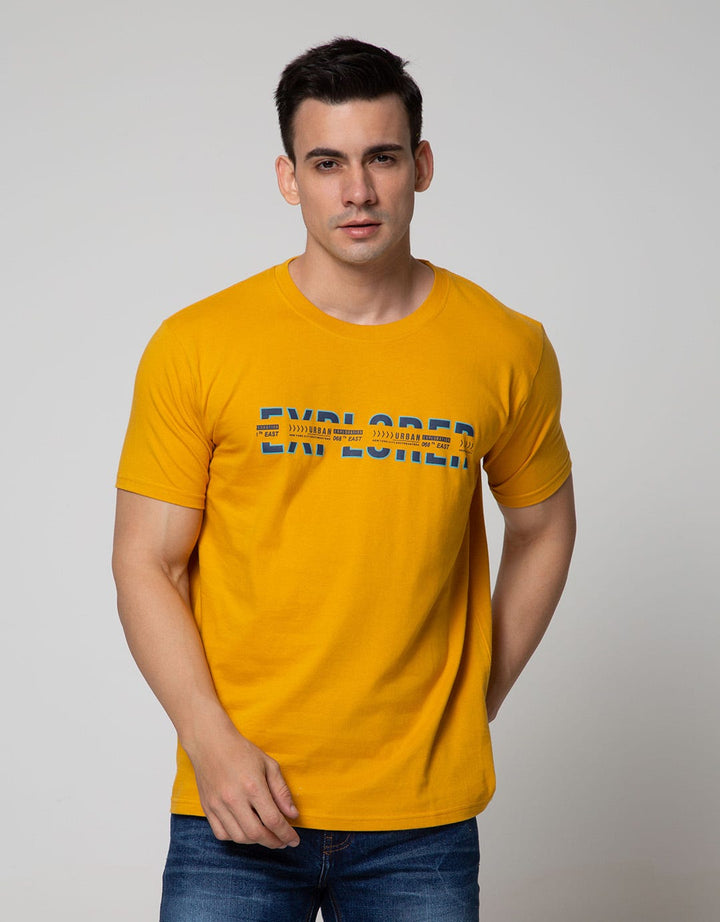 T Zone Short Sleeve T-Shirt Big Size Print Theme Graphic Explorer