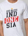 T Zone Short Sleeve T-Shirt God Bless Indonesia