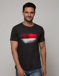 T Zone Short Sleeve T-Shirt Photoprint Indonesia Flag