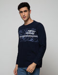 T Zone Long Sleeve T-Shirt Print New Wave