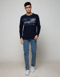 T Zone Long Sleeve T-Shirt Print New Wave