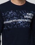 T Zone Long Sleeve T-Shirt Print New Wave