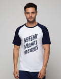 T Zone Short Sleeve Raglan T-Shirt Print Slogan No Fear