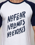 T Zone Short Sleeve Raglan T-Shirt Print Slogan No Fear