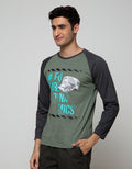 T Zone Long Sleeve Raglan T-Shirt Print Cap Series