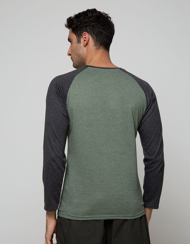 T Zone Long Sleeve Raglan T-Shirt Print Cap Series