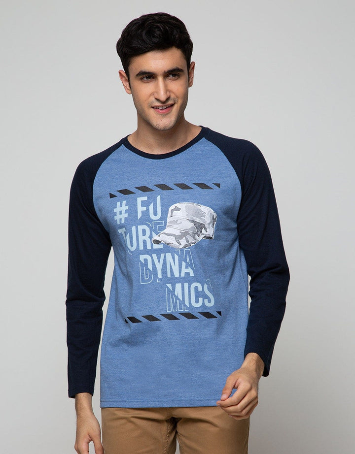 T Zone Long Sleeve Raglan T-Shirt Print Cap Series