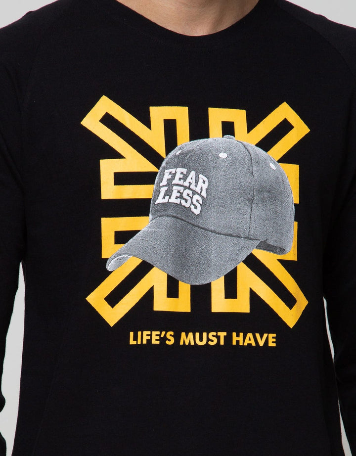 T Zone Long Sleeve Raglan T-Shirt Raglan Long Print Cap Series