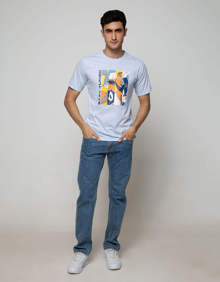 T Zone Short Sleeve T-Shirt Wb Space Jam Movie Theatrical Style Gui
