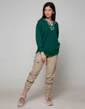 Nevada Long Pants Cotton Solid With Zipper