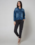 Nevada Denim Jacket Jd Crop Jacket Raw Edge