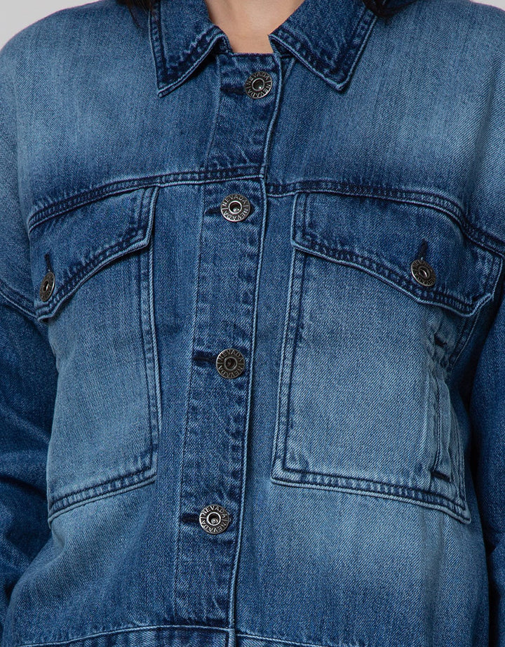 Nevada Denim Jacket Jd Crop Jacket Raw Edge