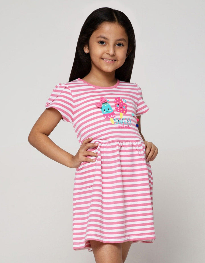 Little M Short Sleeve Midi Dress Salur