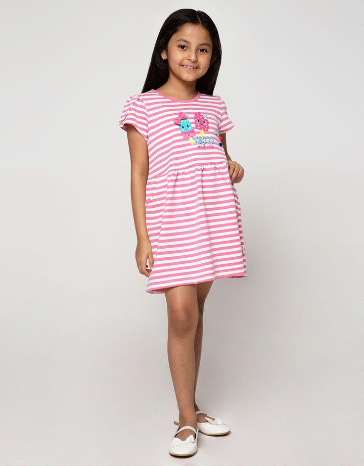 Little M Short Sleeve Midi Dress Salur