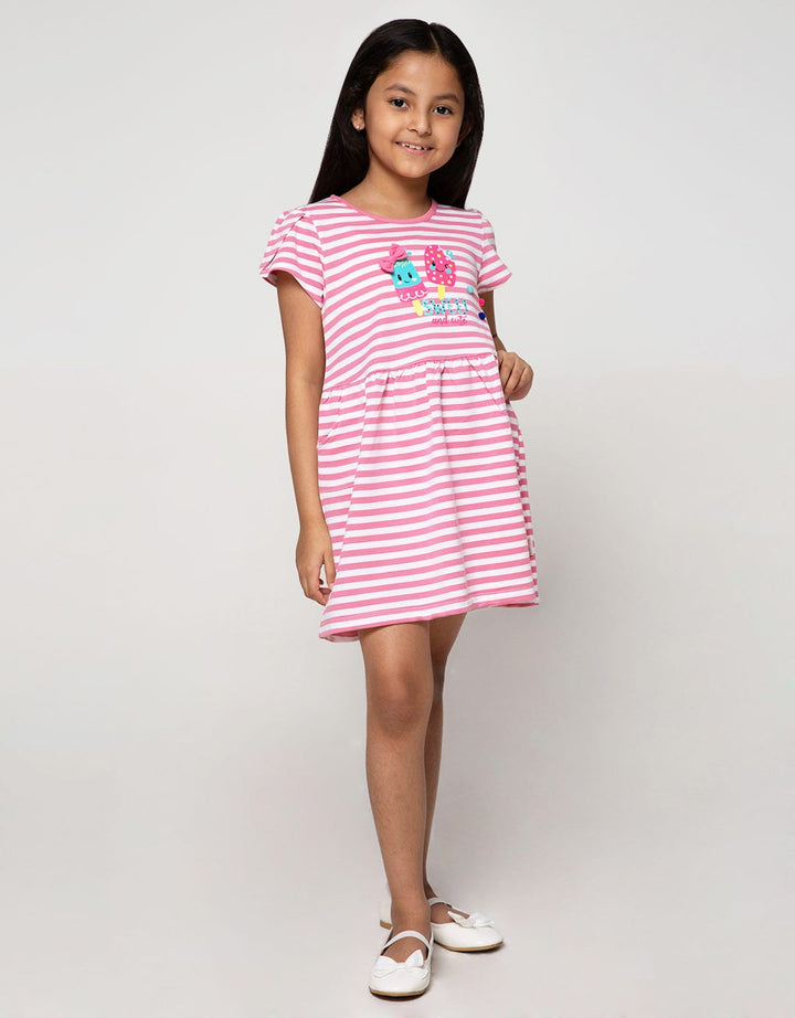 Little M Short Sleeve Midi Dress Salur