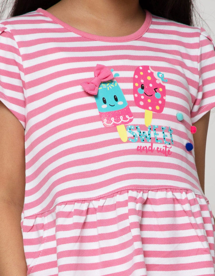 Little M Short Sleeve Midi Dress Salur