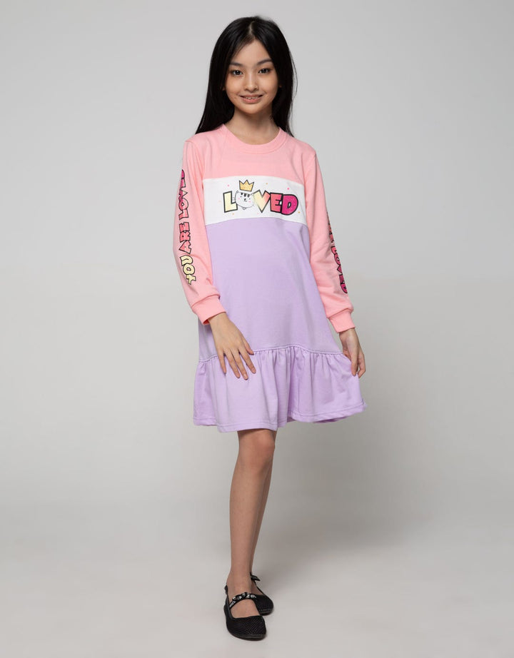 Aero Long Sleeve Midi Dress Loved Cat