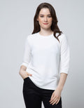 Connexion Long Sleeve T-Shirt Texture Knit Round Neck Big Hem