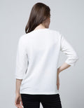 Connexion Long Sleeve T-Shirt Texture Knit Round Neck Big Hem