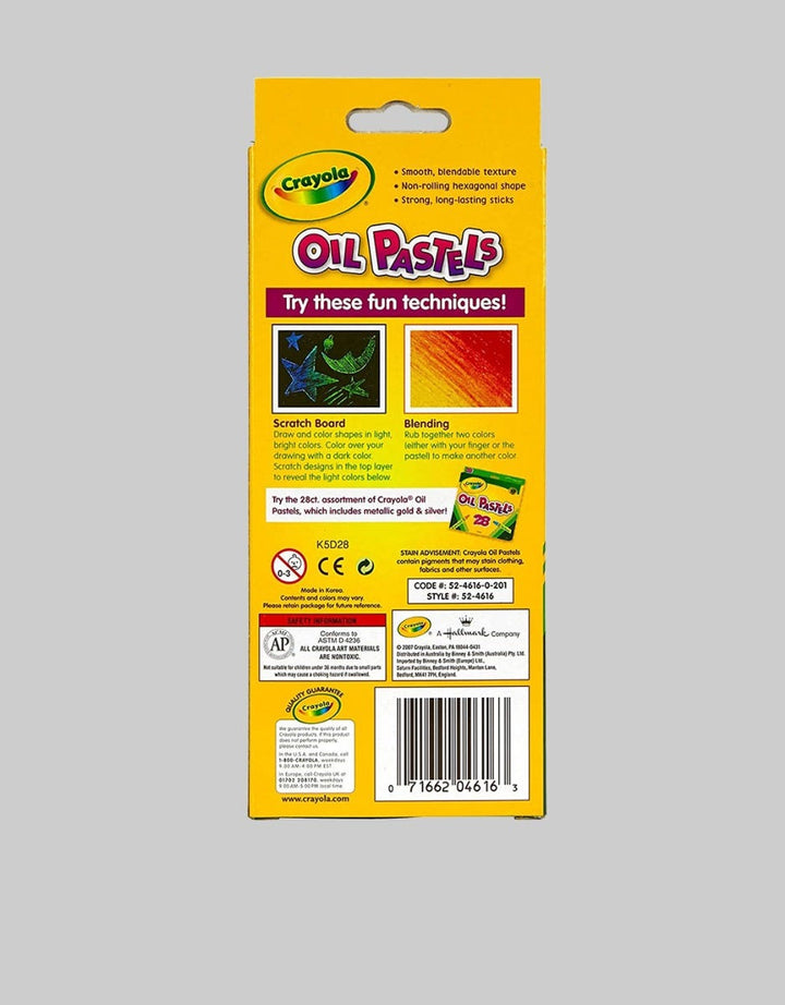 Bandai Crayola Oil Patels contains 16 Children's Crayons