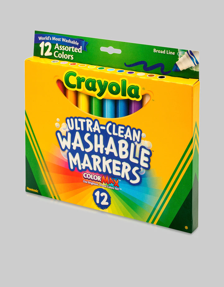 Bandai Crayola Ultra Clean Washable Markers - 12 Colors