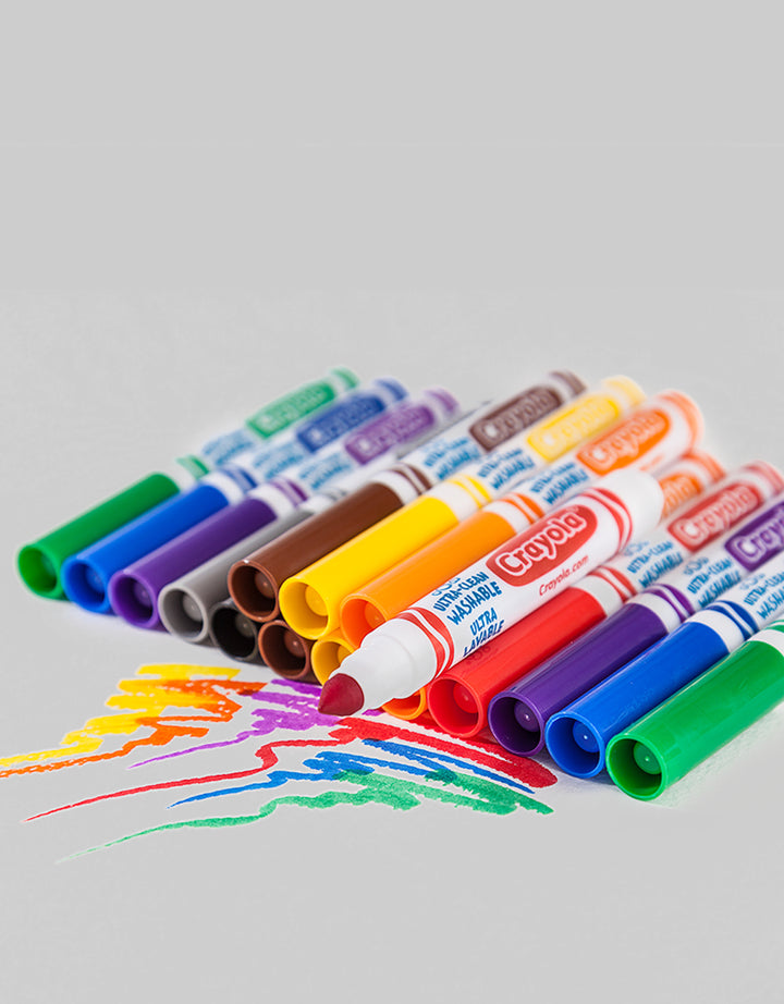 Bandai Crayola Ultra Clean Washable Markers - 12 Colors