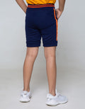 Little M Short Pants Knit Terry Rib Cut N Sewn Athletic Twill