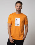 d&f Short Sleeve T-Shirt Barcode Apricot