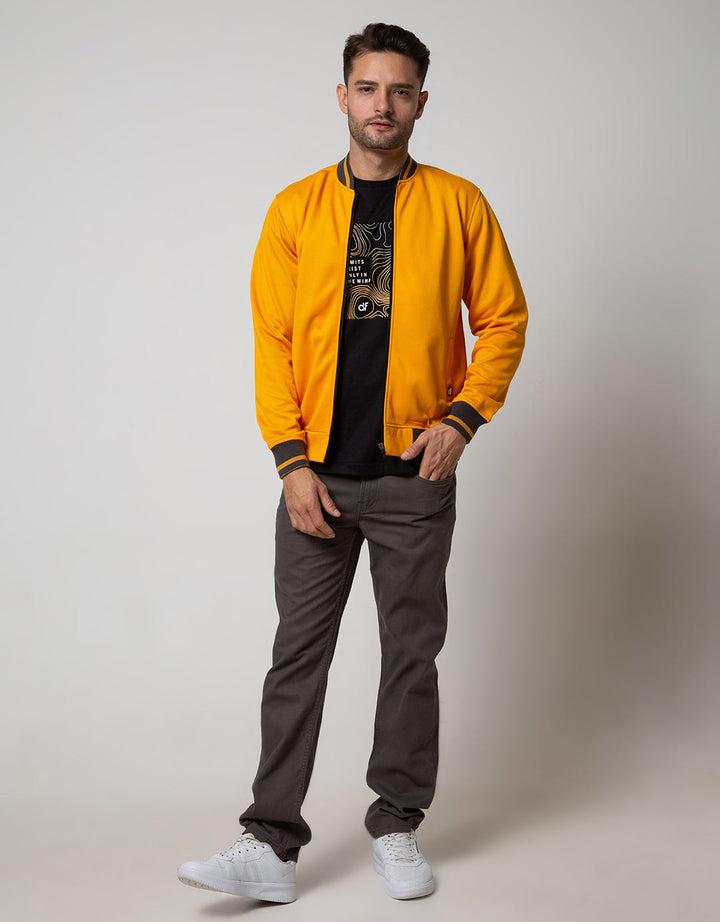 d&f Jacket Bomber with Jaquard Collar