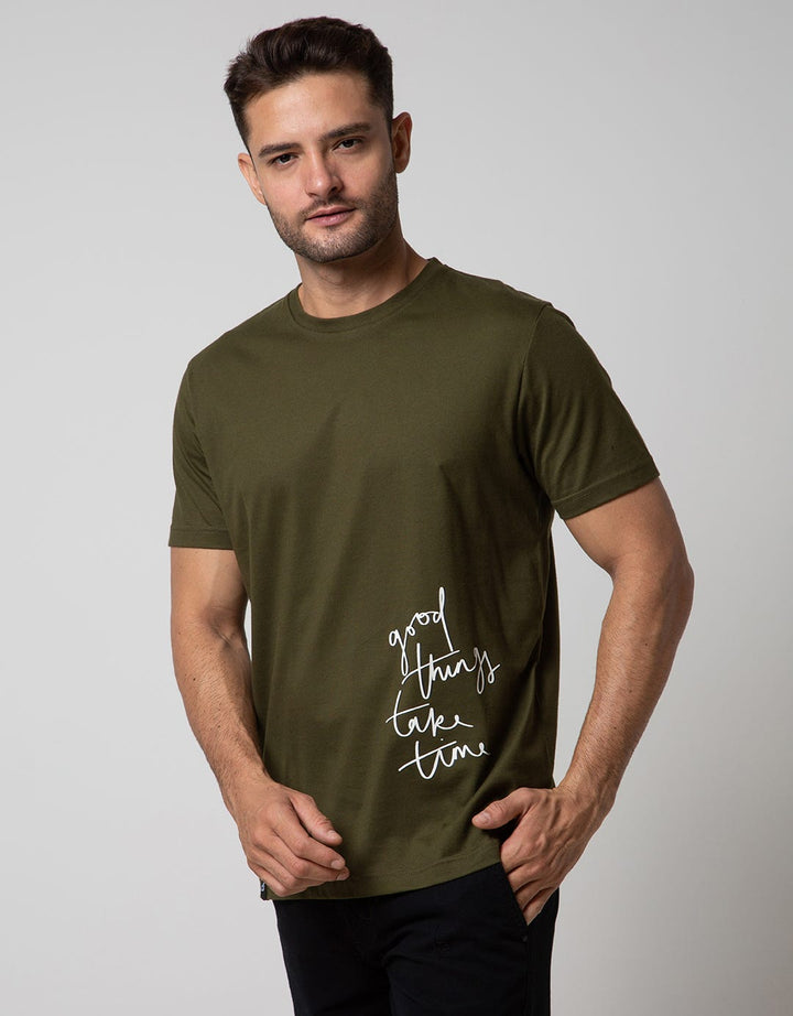 d&f Short Sleeve T-Shirt Good Thing Take Time