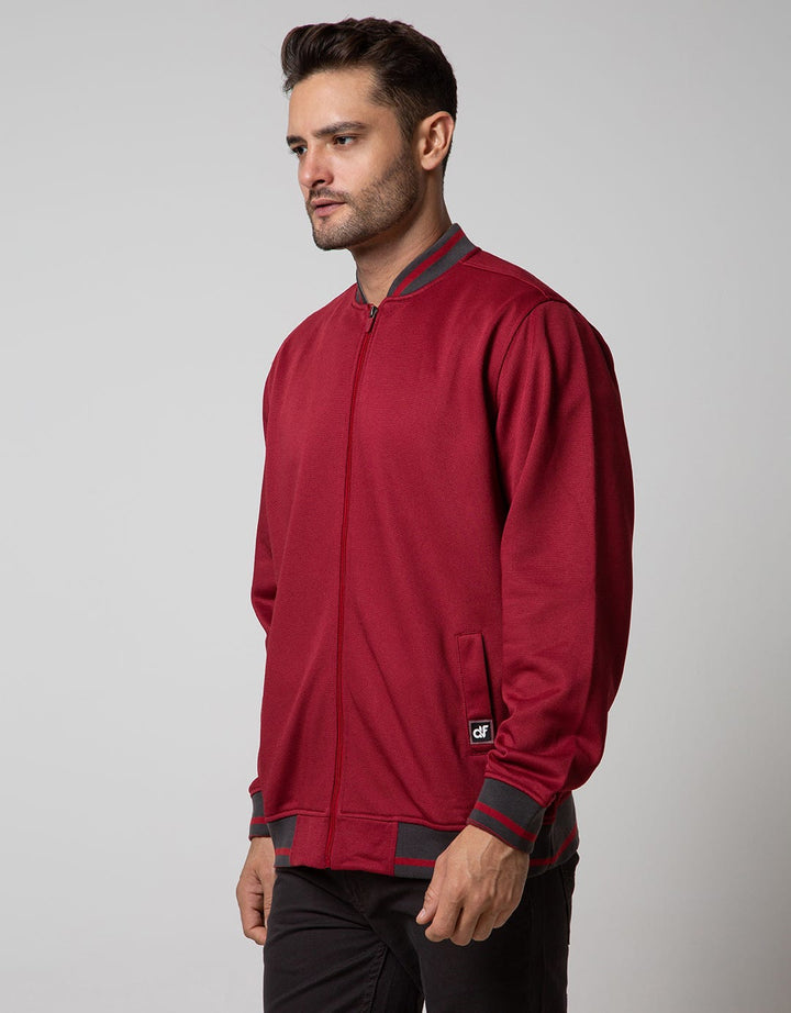 d&f Jacket Bomber with Jaquard Collar