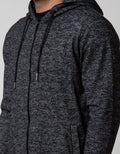 d&f Sweatshirt Long Sleeve Blackpiping Heather