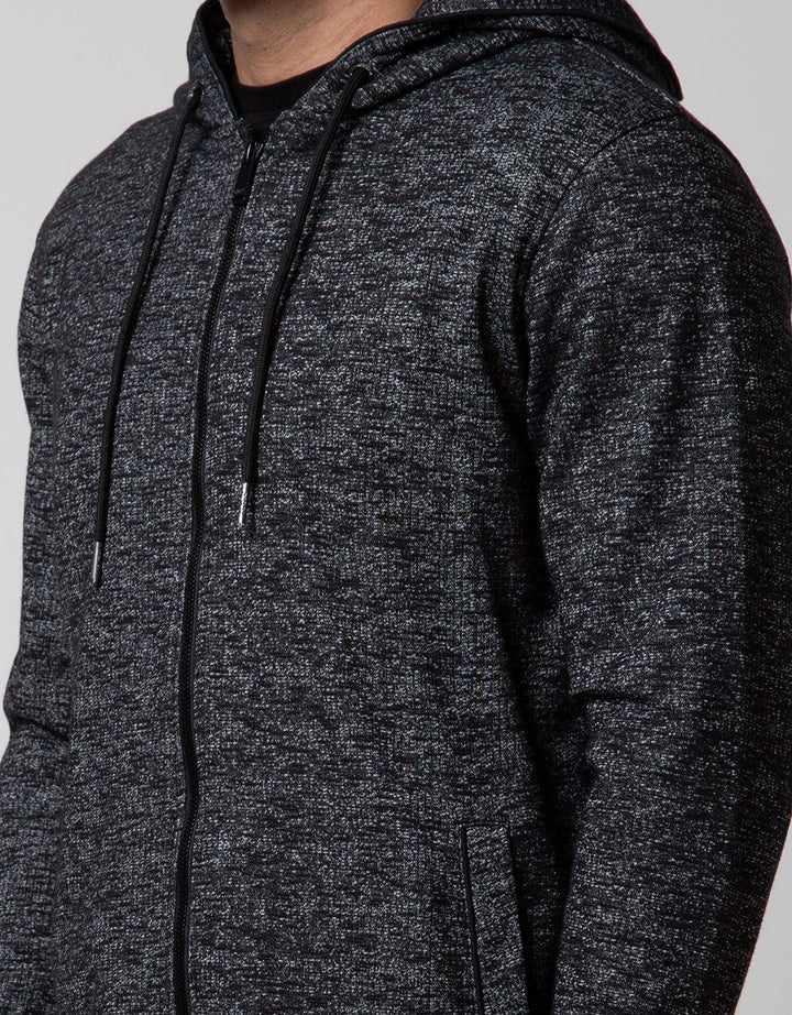d&f Sweatshirt Long Sleeve Blackpiping Heather