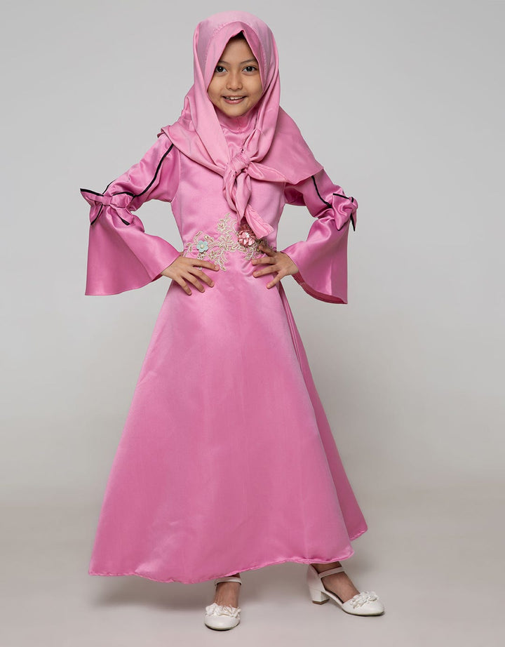 Nywan Apparel Baju Gamis Pesta Anak Flare Sleeve