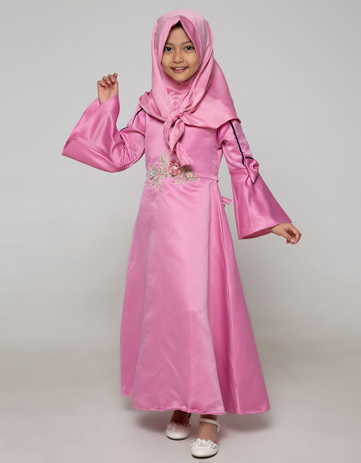 Nywan Apparel Baju Gamis Pesta Anak Flare Sleeve